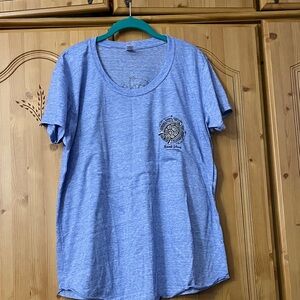 Blue Graphic T-Shirt with turtle